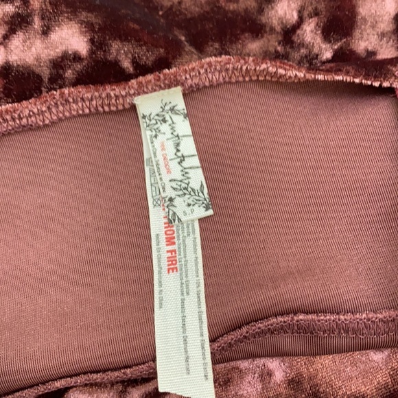 Free People Wine Baby Doll Style Mini Dress SP - Picture 5 of 5